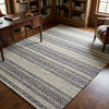 Alfombra Kilim de Algodón Borde Acabado IC15033 Grises/Plateado