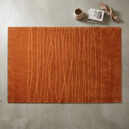 Alfombra Indo Nepal de Lana Anudada a Mano DIC48 Beige Claro