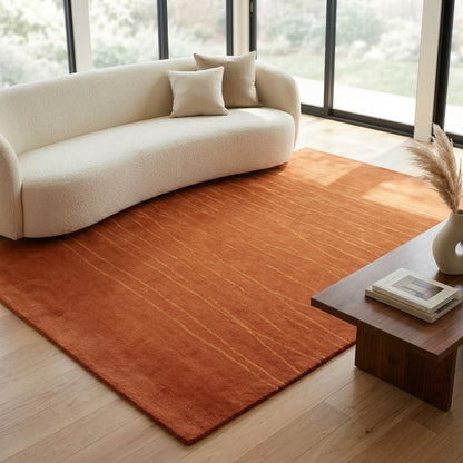 Alfombra Indo Nepal de Lana Anudada a Mano DIC48 Beige Claro