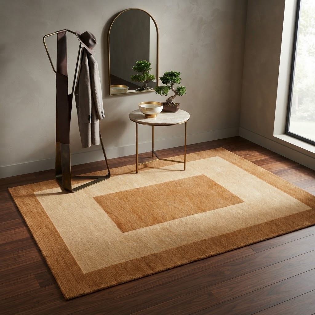 Alfombra Indo Nepal de Lana Anudada a Mano DIC47 BEIGE
