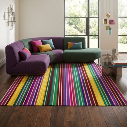 Alfombra Chindi Sarkanda de Fibra Reciclada IC11837 Rojo