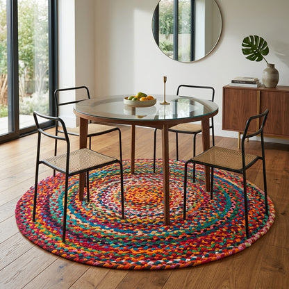 Alfombra Chindi Redonda IC10207 Multicolor