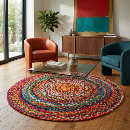 Alfombra Chindi Redonda IC10207 Multicolor