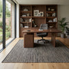 Alfombra Chindi Lisa con Borde IC14467 Marrones/Beige
