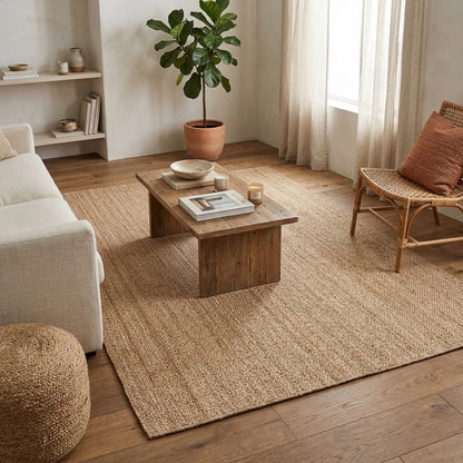 Alfombra de Yute Trenzado IC12606 Natural