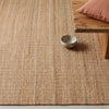 Alfombra Dhurrie de Yute Hecha a Mano Borde Acabado IC18046 Natural