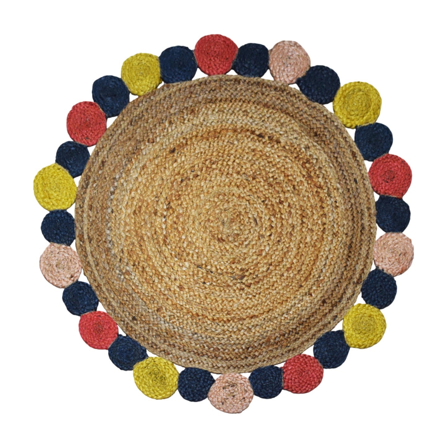 Alfombra Redonda de Yute