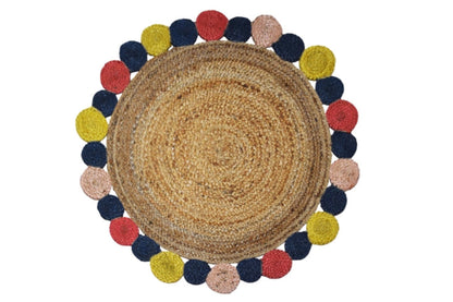 Alfombra Redonda de Yute