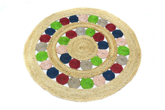 Alfombra Redonda de Yute