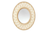 Round Woven Rattan Wall Mirror