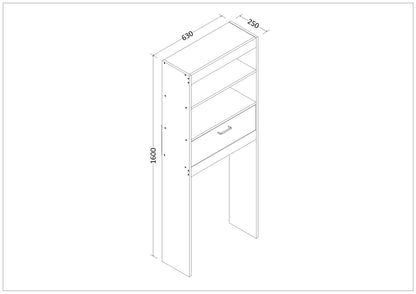 Organizador de Baño para Sobre el Inodoro  