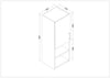 Almacenamiento auxiliar para baño MYSRTA0422091 blanco solar