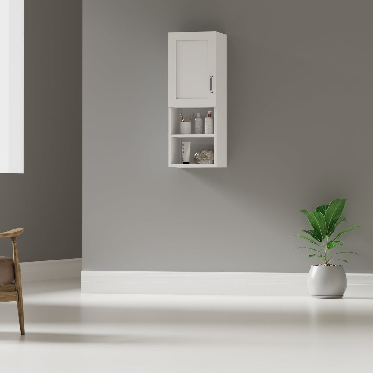 Almacenamiento auxiliar para baño MYSRTA0422091 blanco solar