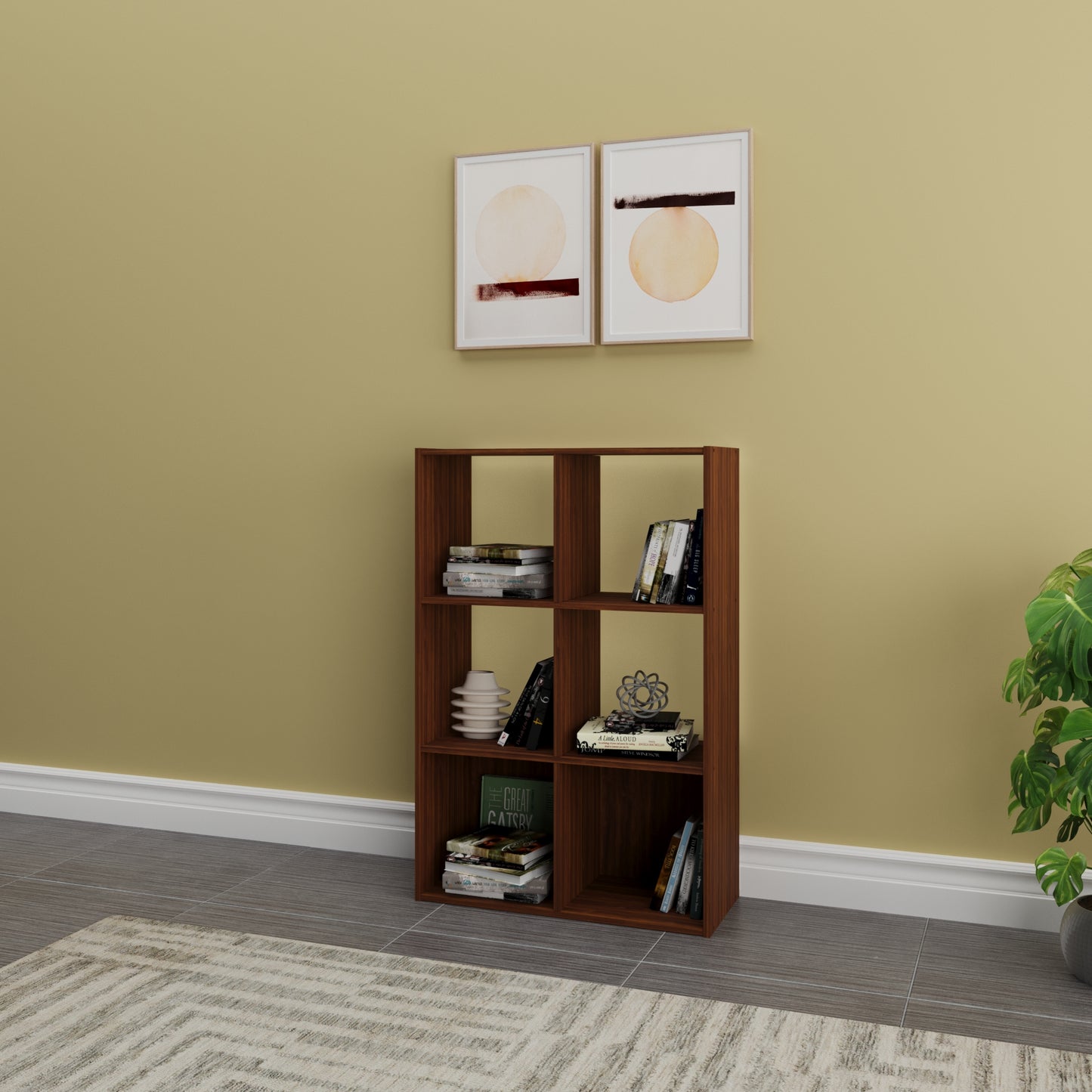 Cubo de Almacenamiento de 6 Compartimientos  