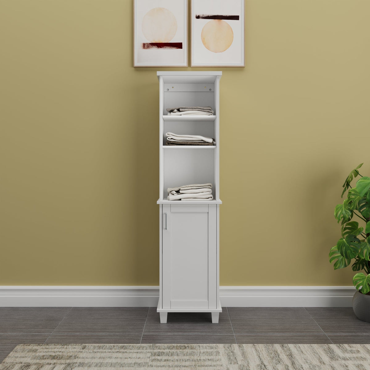 Gabinete multiusos para ropa de cama MYSRTA0822091 Blanco Solar