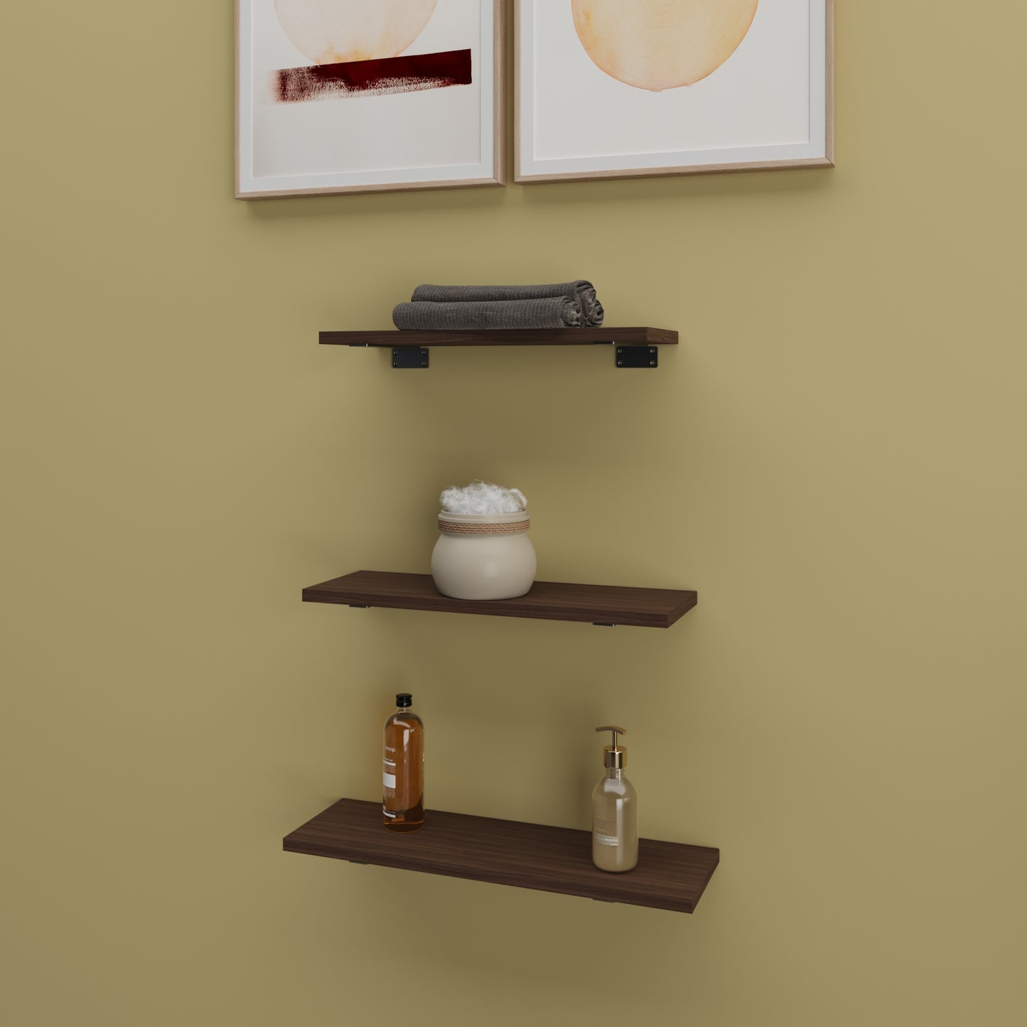 Estante Flotante con Soportes – Juego de 3  