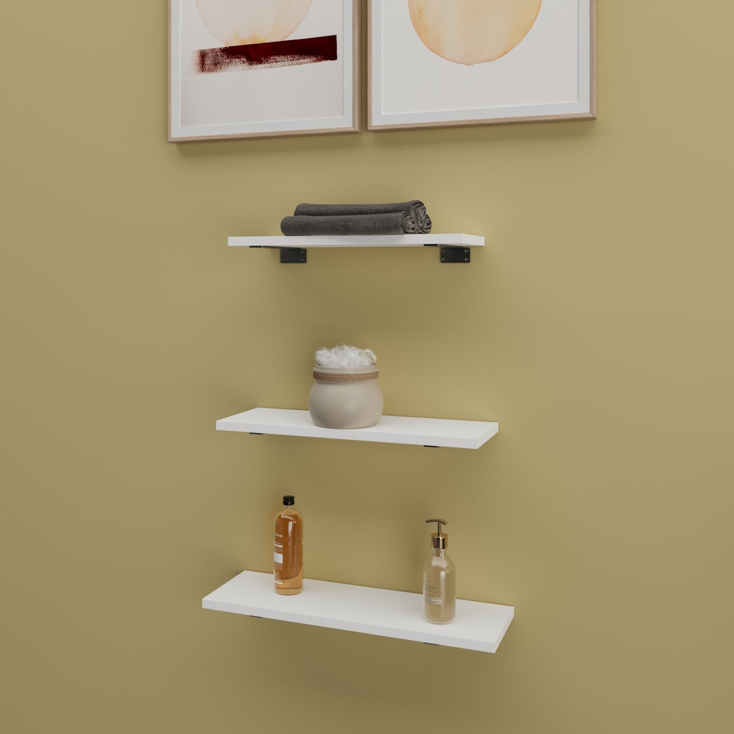 Estante Flotante con Soportes – Juego de 3  