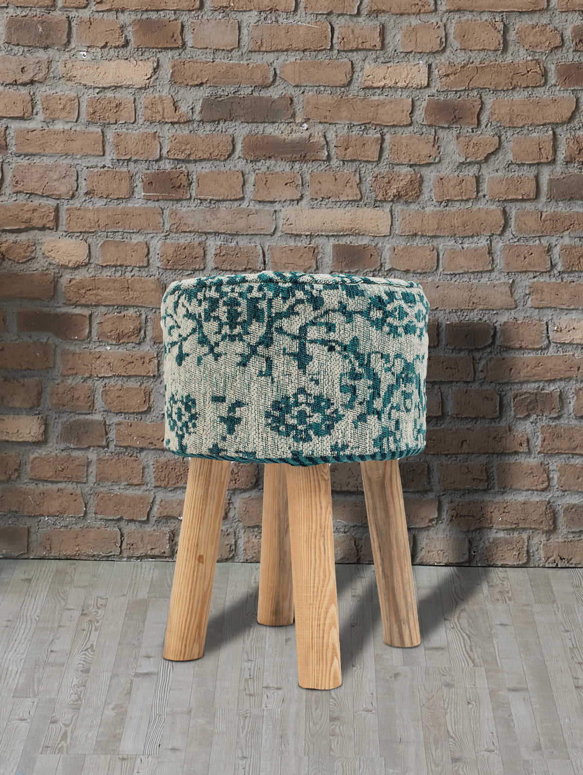 Vista del taburete jacquard RAC7C Azul