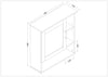 Gabinete de Medicina para Baño MYSRTA0516010 Marrón Medio