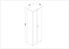 Gabinete de doble puerta - dimensiones del producto