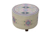 Stool with Floor Cushion & Pillow Set