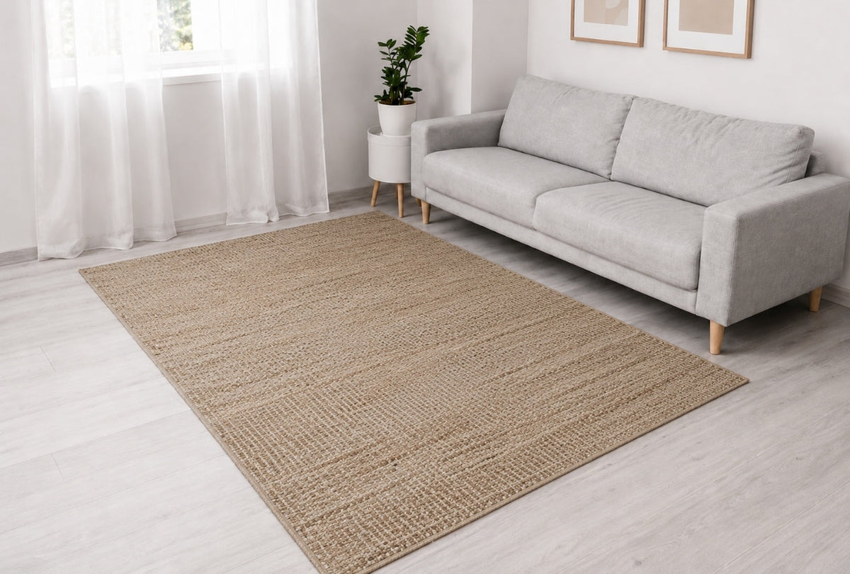Alfombra de Yute Borde Acabado IC17307 Natural