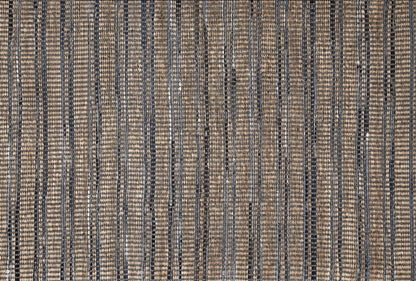 Alfombra de Denim y Yute Sarkanda Borde Acabado IC16044 Azul