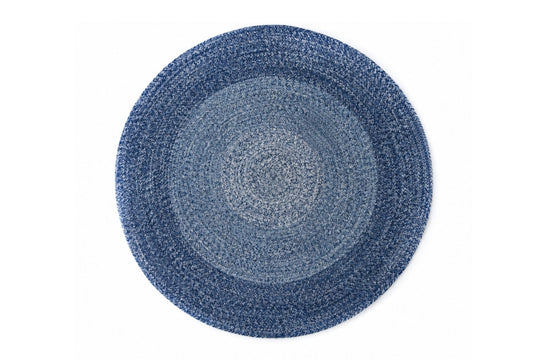 Alfombra Redonda de Algodón IC16121 Azul