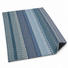 Alfombra Kilim de Algodón Con Base Antideslizante IC13801 Azul