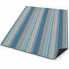 IC13516 Blue Cotton Kilim Rug with Non-Slip Backing
