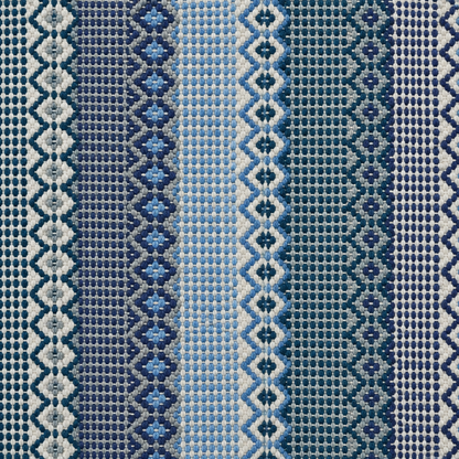 Alfombra Kilim de Algodón Con Base Antideslizante IC13801 Azul
