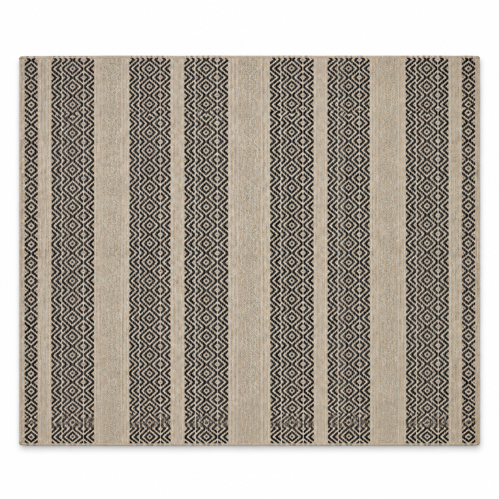 Alfombra Kilim de Algodón Borde Acabado IC15034 Azul