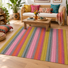 Alfombra Kilim de Algodón Con Base Antideslizante IC12325 Multicolor
