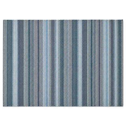 Alfombra Kilim de Algodón Con Base Antideslizante IC13801 Azul
