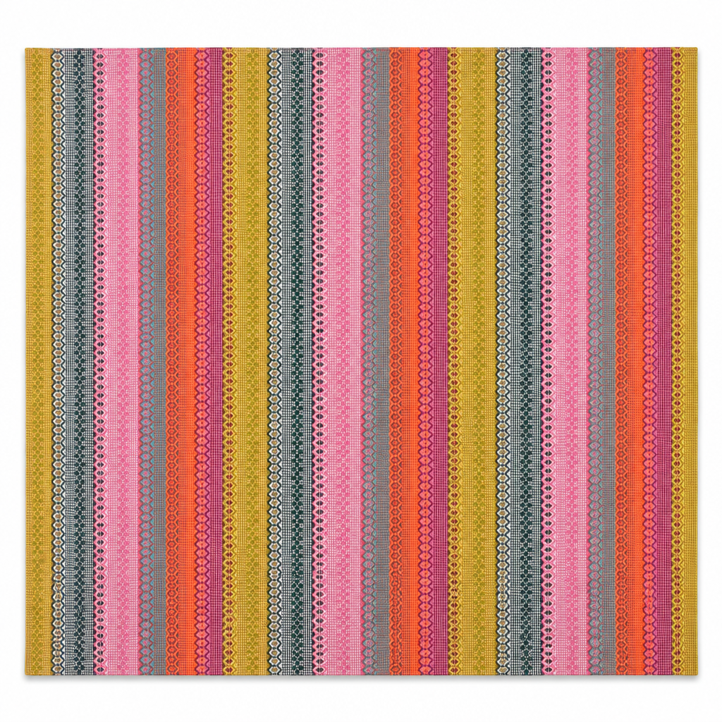 Alfombra Kilim de Algodón Con Base Antideslizante IC12325 Multicolor