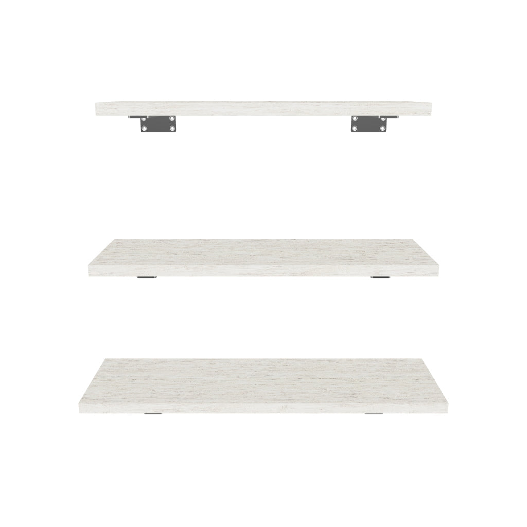 Estante flotante con soportes MYSRTA0914626 Pino Stobus - modelo 3D