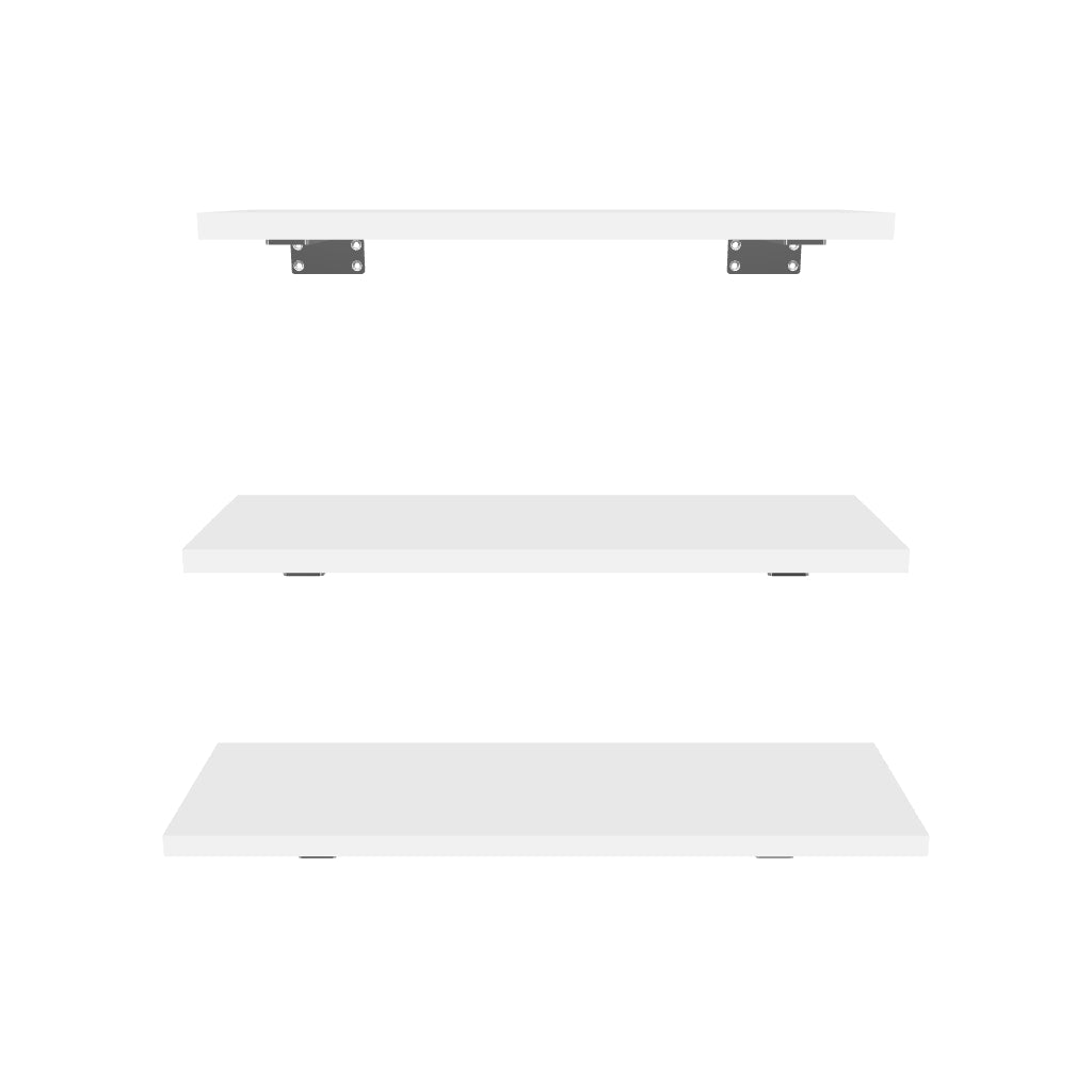 Estante flotante con soportes MYSRTA0922091 Blanco Solar - modelo 3D