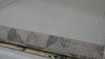 Alfombra Moderna Geométrica – Crema y Negro