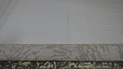 Alfombra Moderna con Diseño de Remolinos – Óxido y Azul