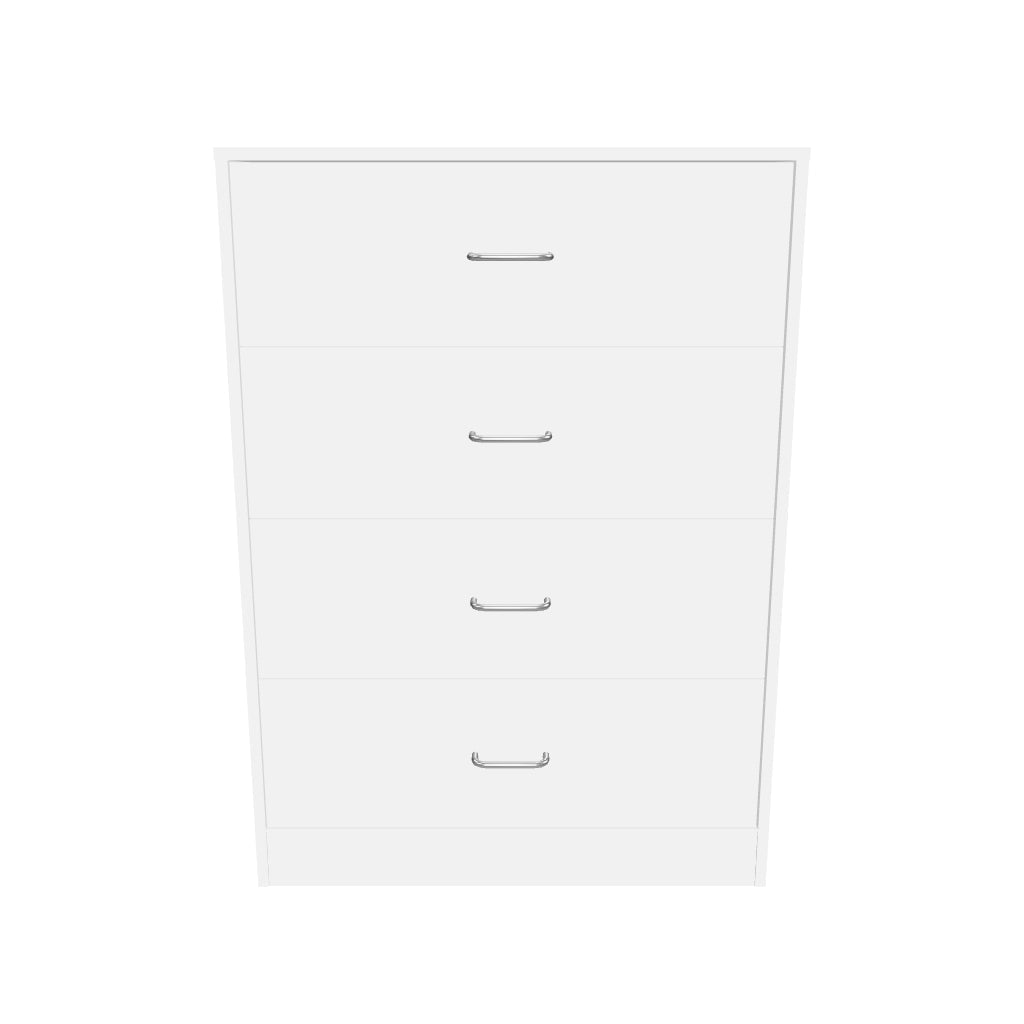 Cómoda de 4 cajones MYSRTA1222091 Blanco Solar - modelo 3D