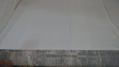 Alfombra Moderna Abstracta – Azul Marino y Crema