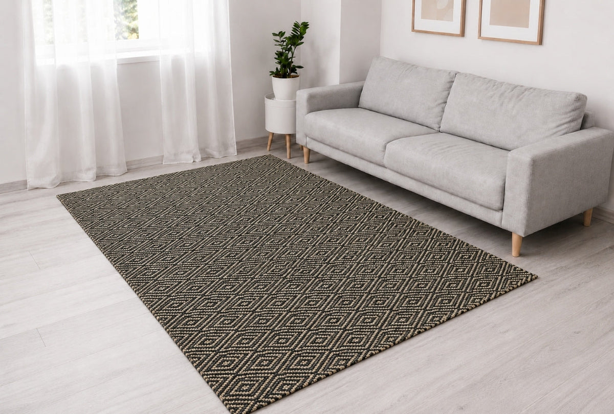 Alfombra de Yute IC17879 negro - vista 2