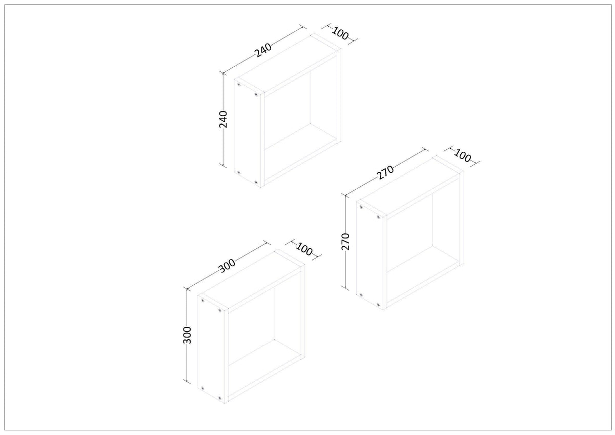 Estantería decorativa de cubos MYSRTA0122091 Blanco Solar - vista 5